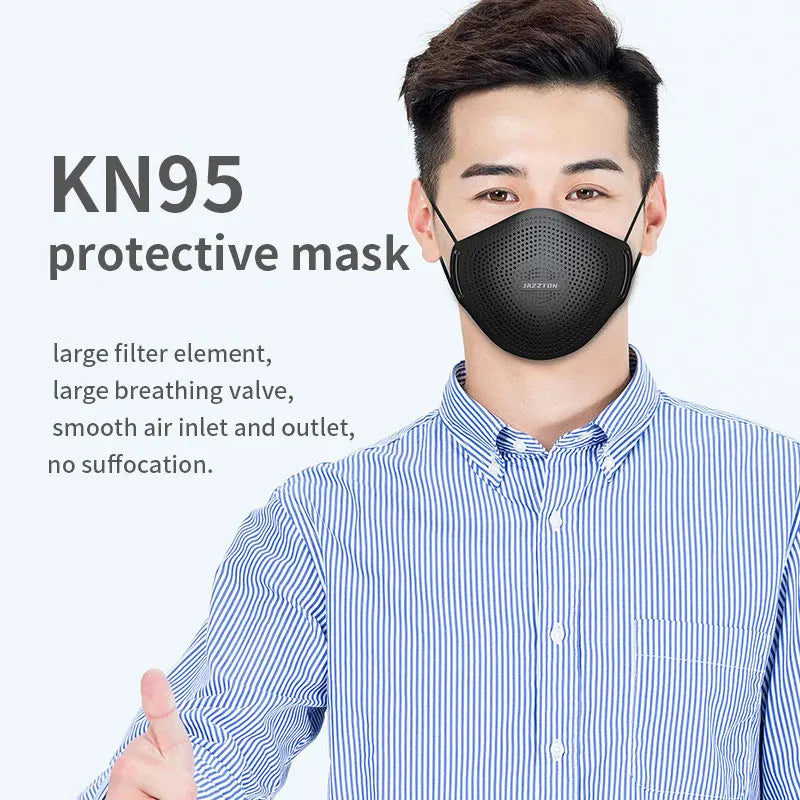 Silicone KN95 Protective Face Mask Unisex 5 layers PM2.5 Replaceable - 1 Pc