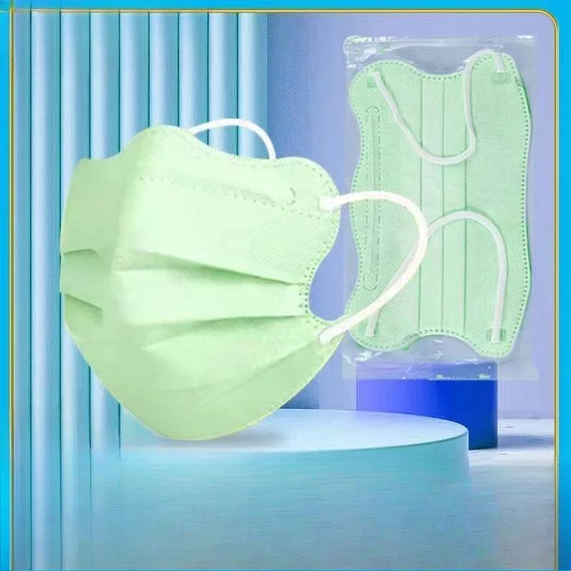 Butterfly Shaped Design Disposable Face Mask Breathable 3 Layers Anti-Dust - 50 Pcs
