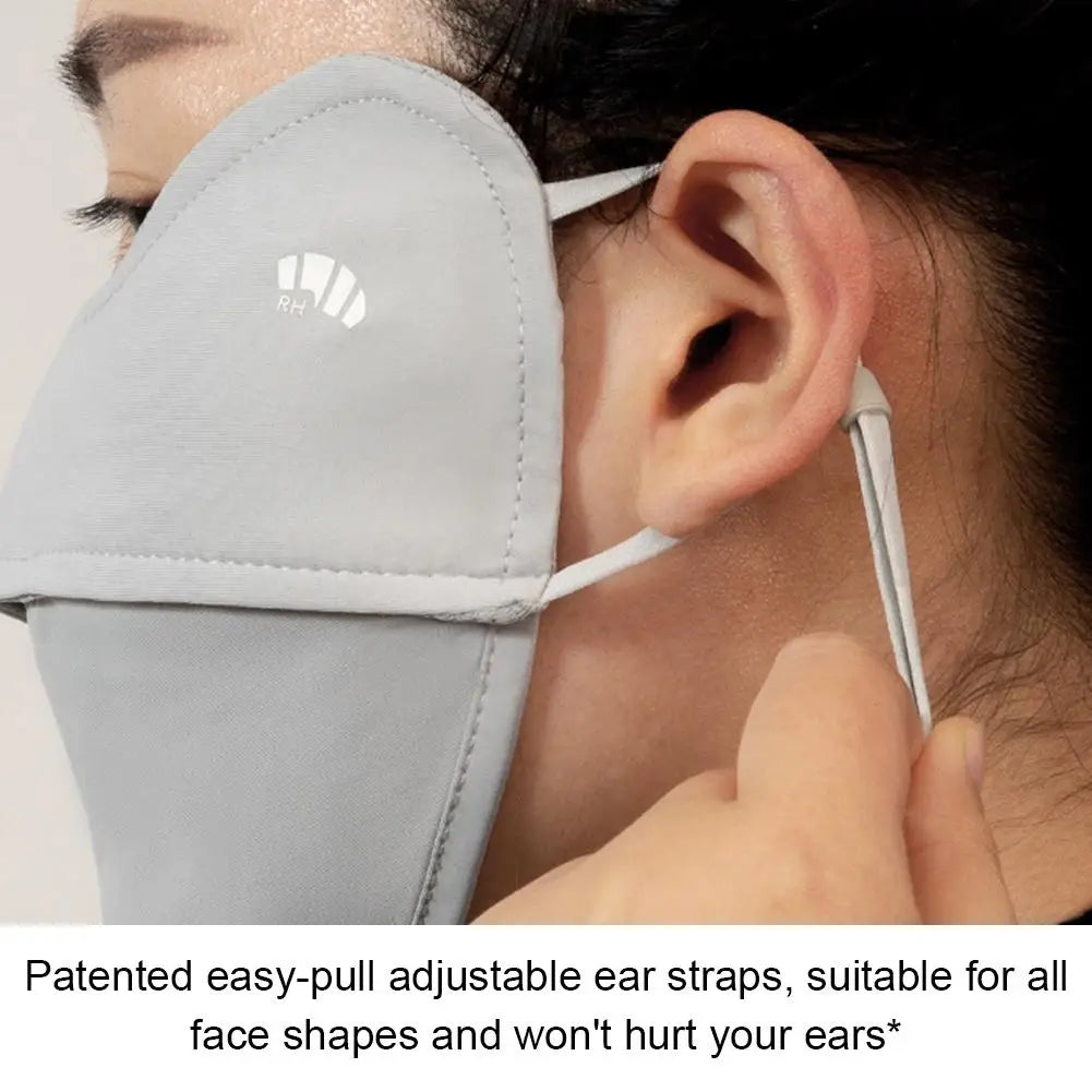 UPF 50+ Sun Protection Face Mask for Women, Cooling Breathable UV Face Cover for Outdoor Sports - 1 Pc