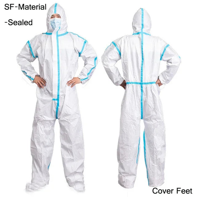 Disposable Breathable Overall Jumpsuit - Dustproof, Water & Oil Resistant, Anti Dust