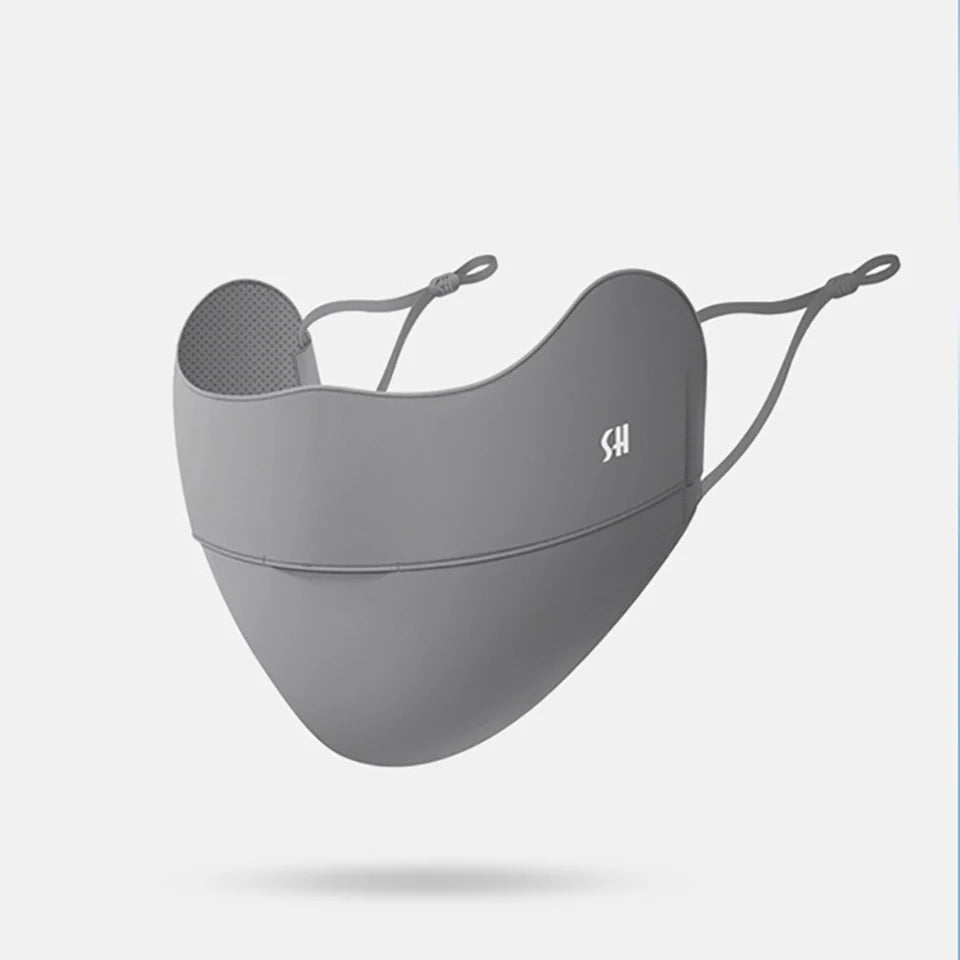 UPF50+ UV Sun Protection Ice Silk Face Mask - Adjustable Breathable Mask for Cycling, Running, Sports, Outdoor - Unisex