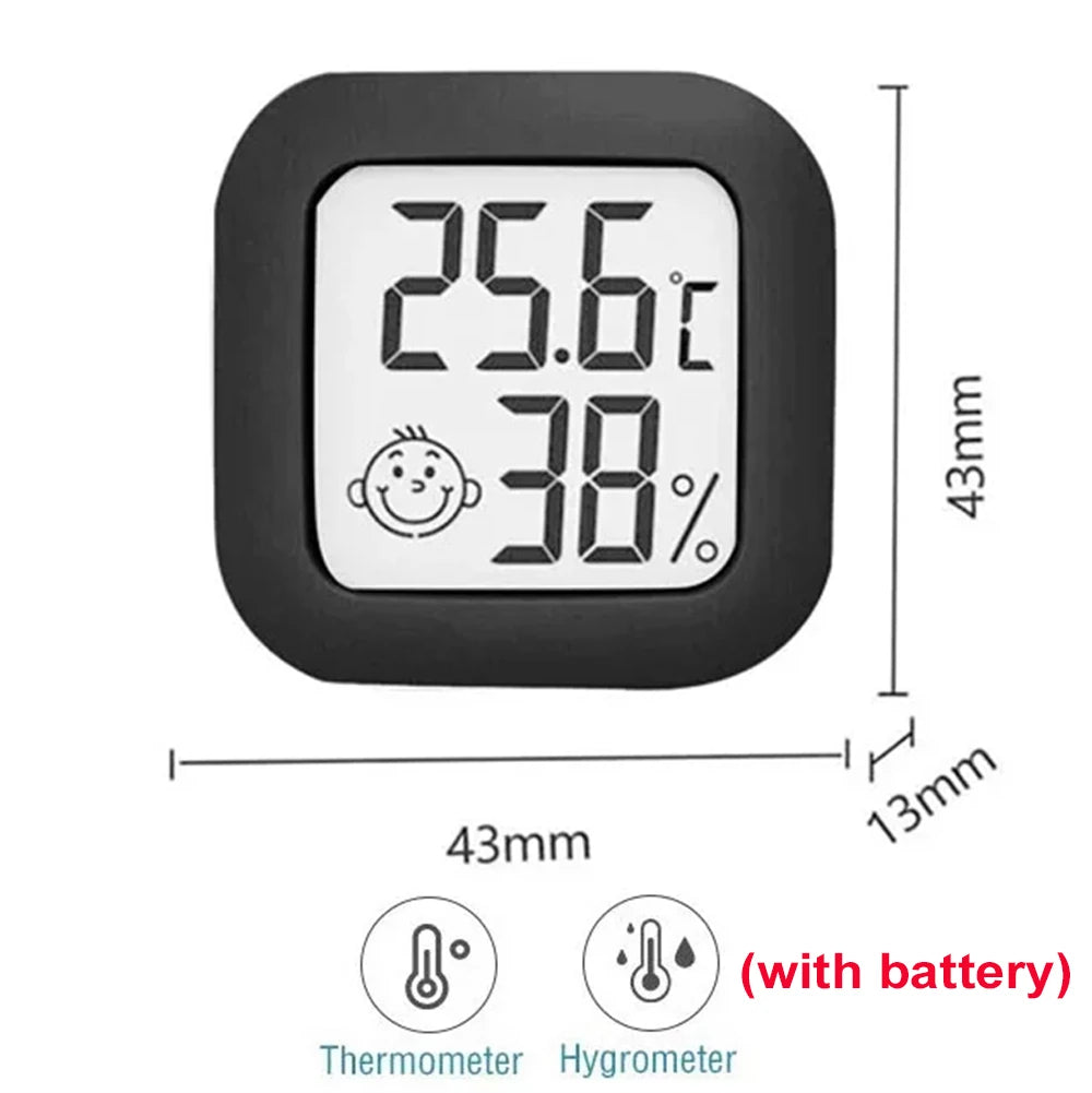 Digital LCD Mini Thermometer Hygrometer for Indoor Room - 1 Pc