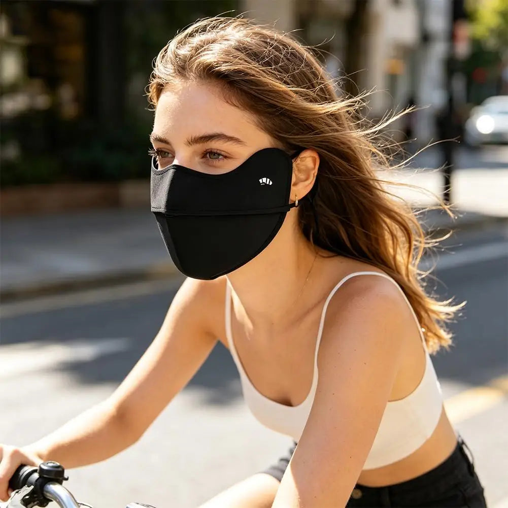 UPF 50+ Sun Protection Face Mask for Women, Cooling Breathable UV Face Cover for Outdoor Sports - 1 Pc