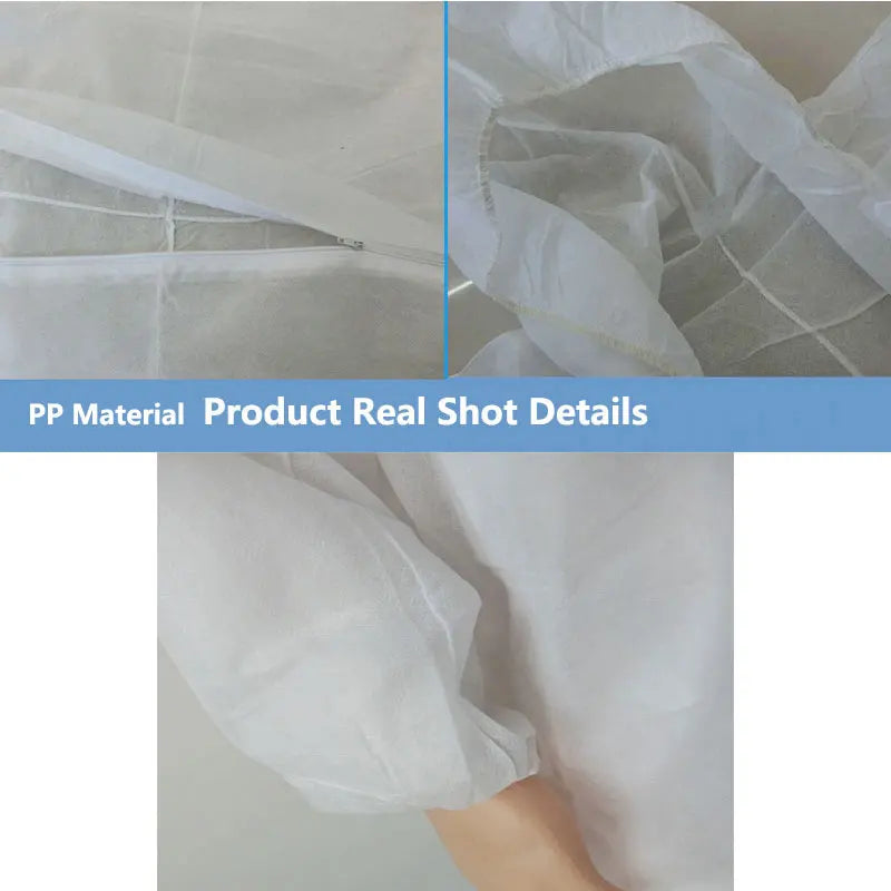 Disposable Breathable Overall Jumpsuit - Dustproof, Water & Oil Resistant, Anti Dust