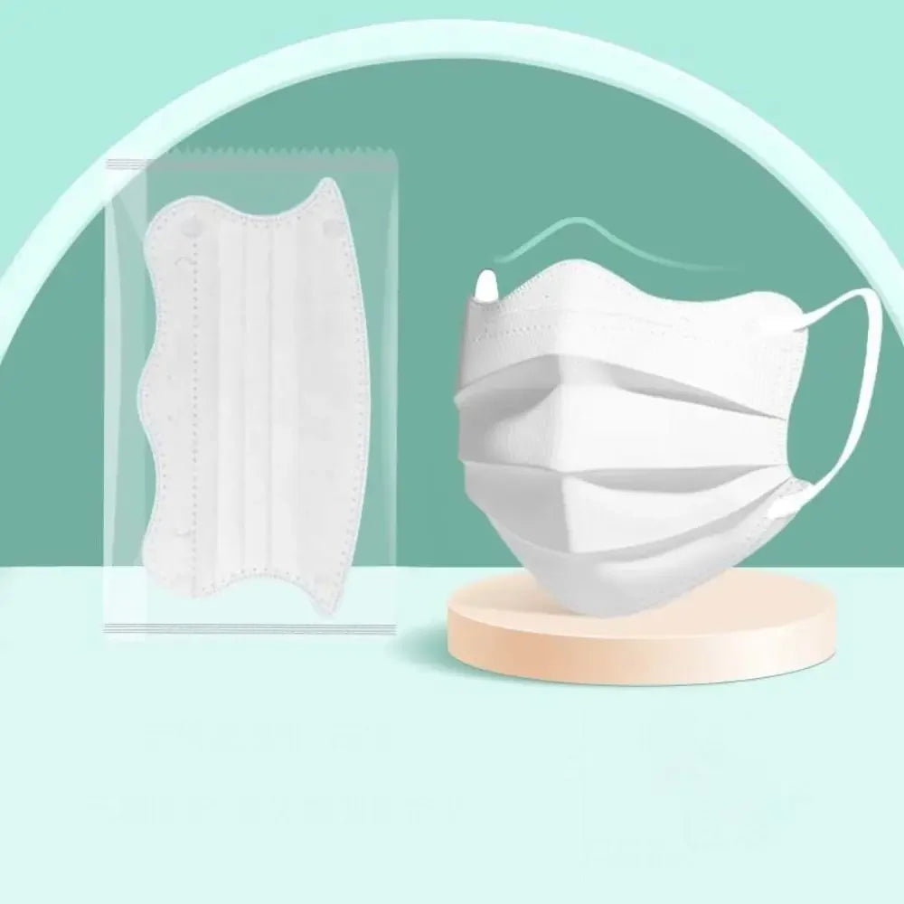 Butterfly Shaped Design Disposable Face Mask Breathable 3 Layers Anti-Dust - 50 Pcs