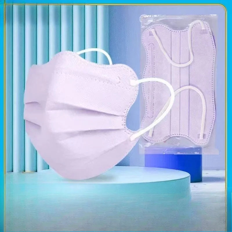 Butterfly Shaped Design Disposable Face Mask Breathable 3 Layers Anti-Dust - 50 Pcs