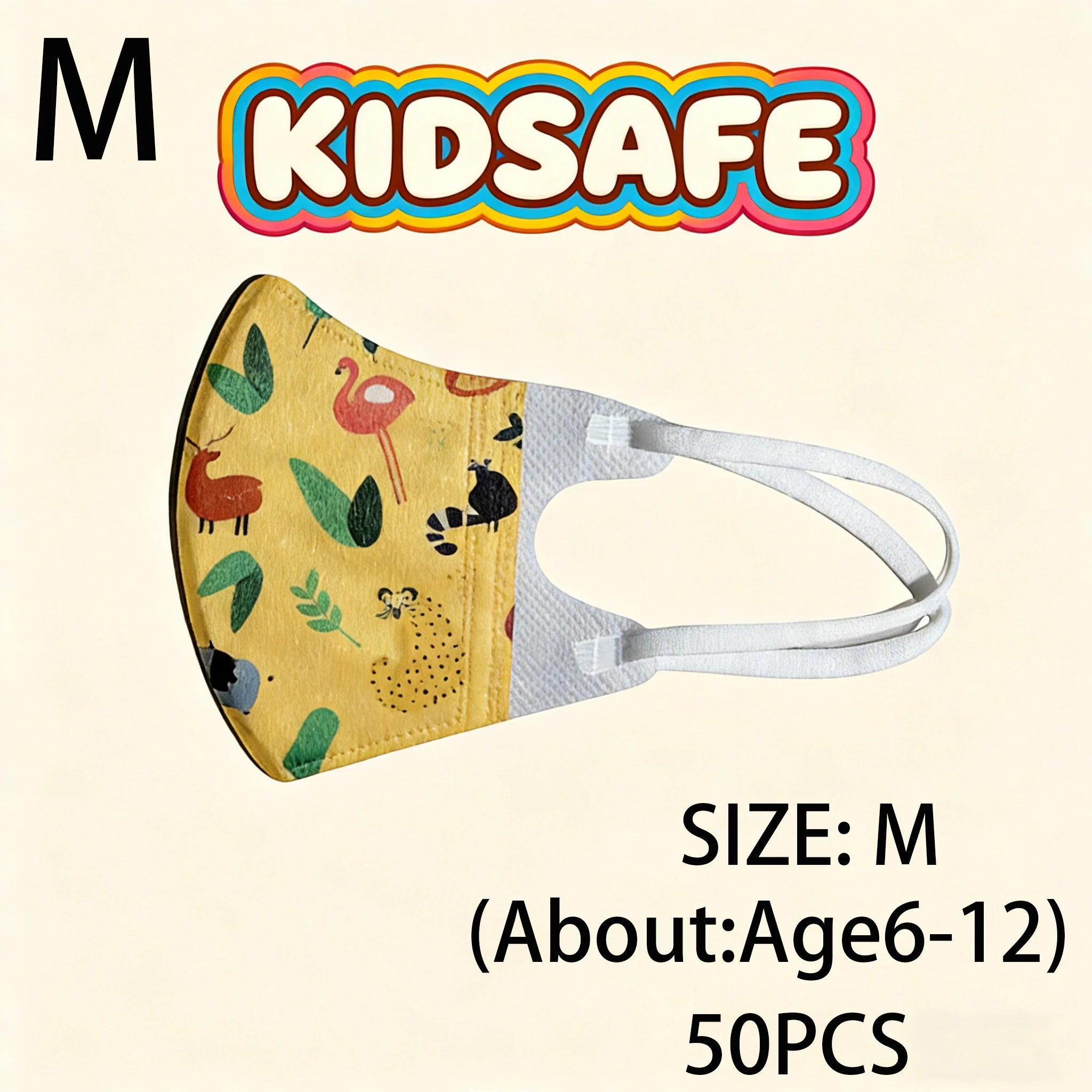 KN95 Kid Disposable Face Mask FPP2 Protective Age 3-5 & 6-12 3 Layers - 50-100 Pcs