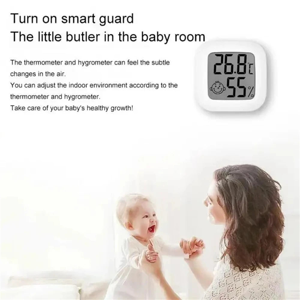 Digital LCD Mini Thermometer Hygrometer for Indoor Room - 1 Pc