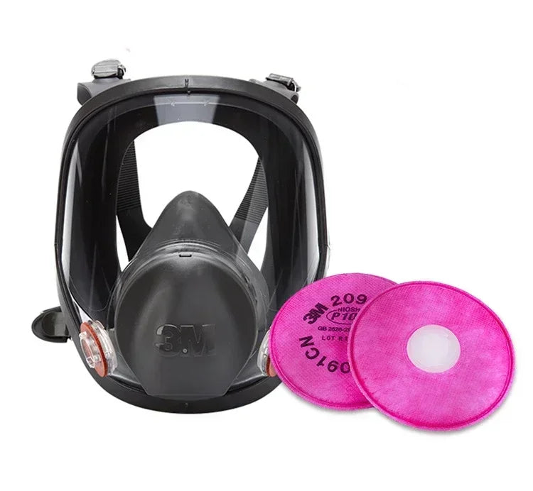 3M 6800 Respirator Full Gas Mask - Industry Chemical, Painting, Spraying, Safety Work, Filter Dust - 1 Pc
