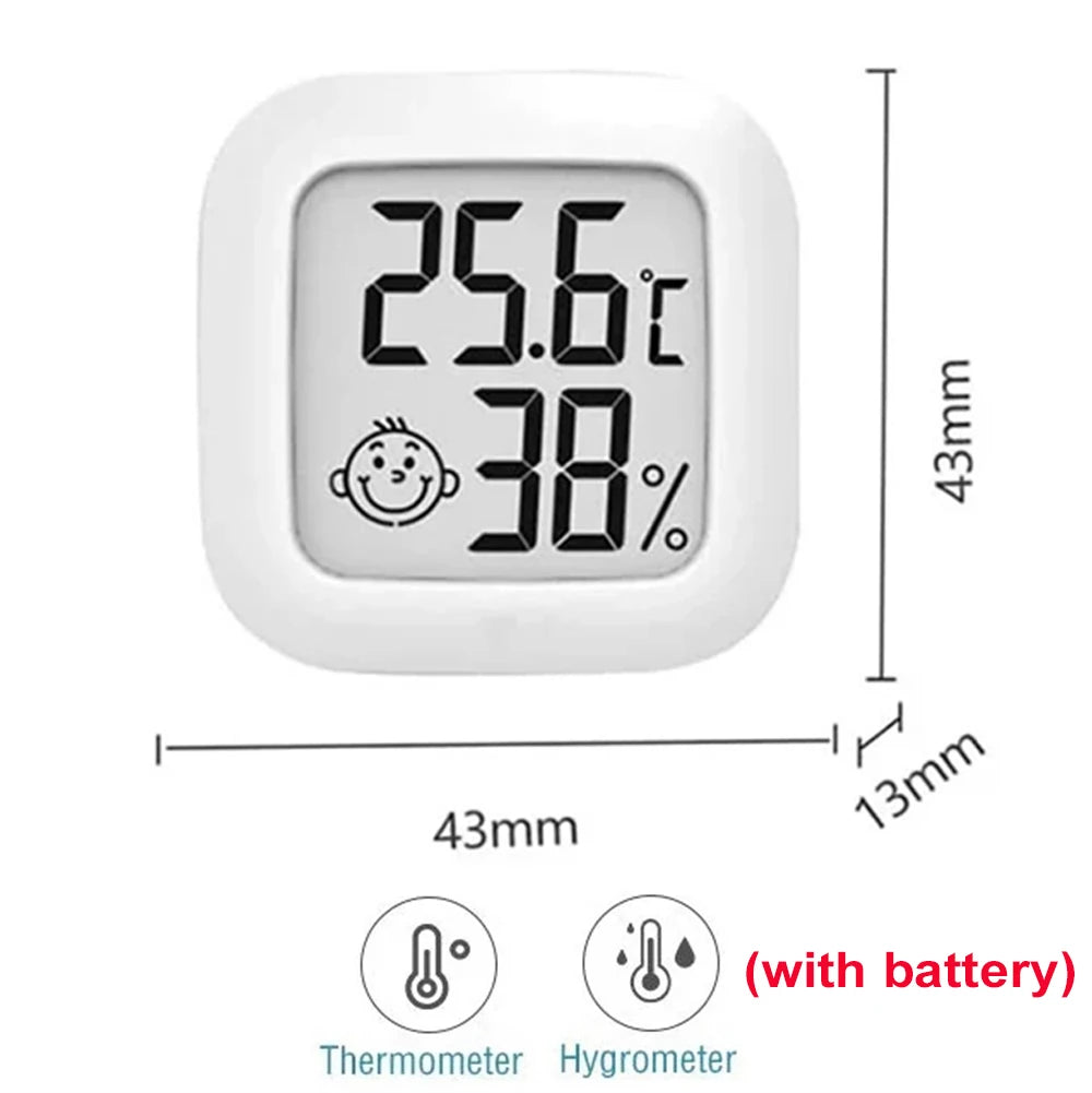 Digital LCD Mini Thermometer Hygrometer for Indoor Room - 1 Pc