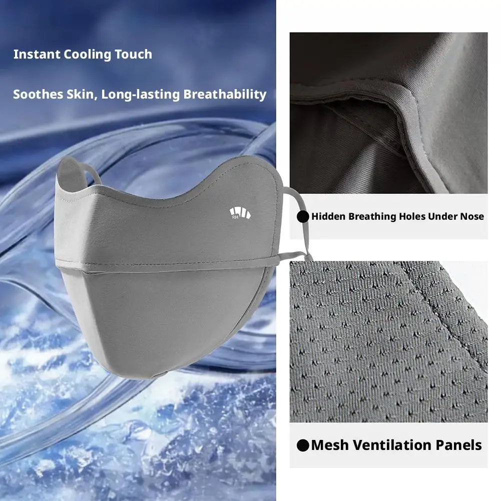 UPF 50+ Sun Protection Face Mask for Women, Cooling Breathable UV Face Cover for Outdoor Sports - 1 Pc