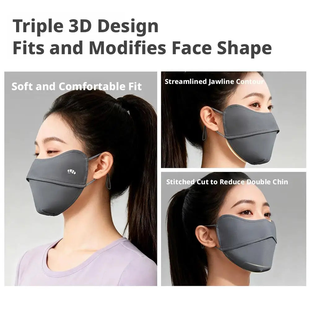 UPF 50+ Sun Protection Face Mask for Women, Cooling Breathable UV Face Cover for Outdoor Sports - 1 Pc