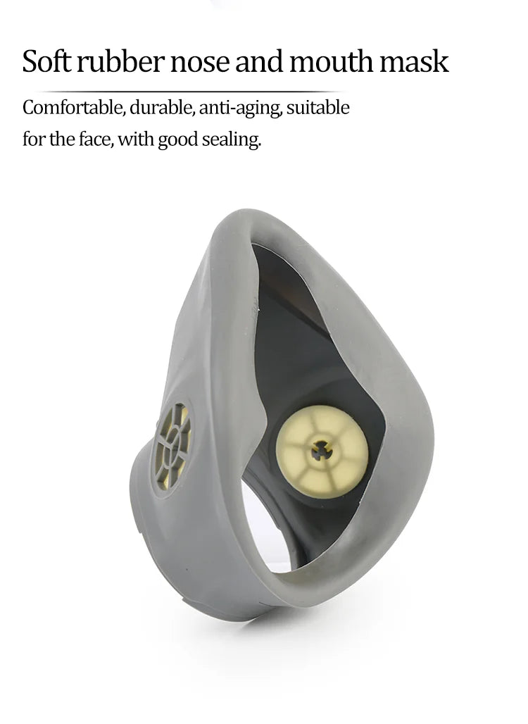 Full Gas Mask 6800: Anti-Fog, Dust Proof & Formaldehyde Protection | Industrial Safety - 1 Pc