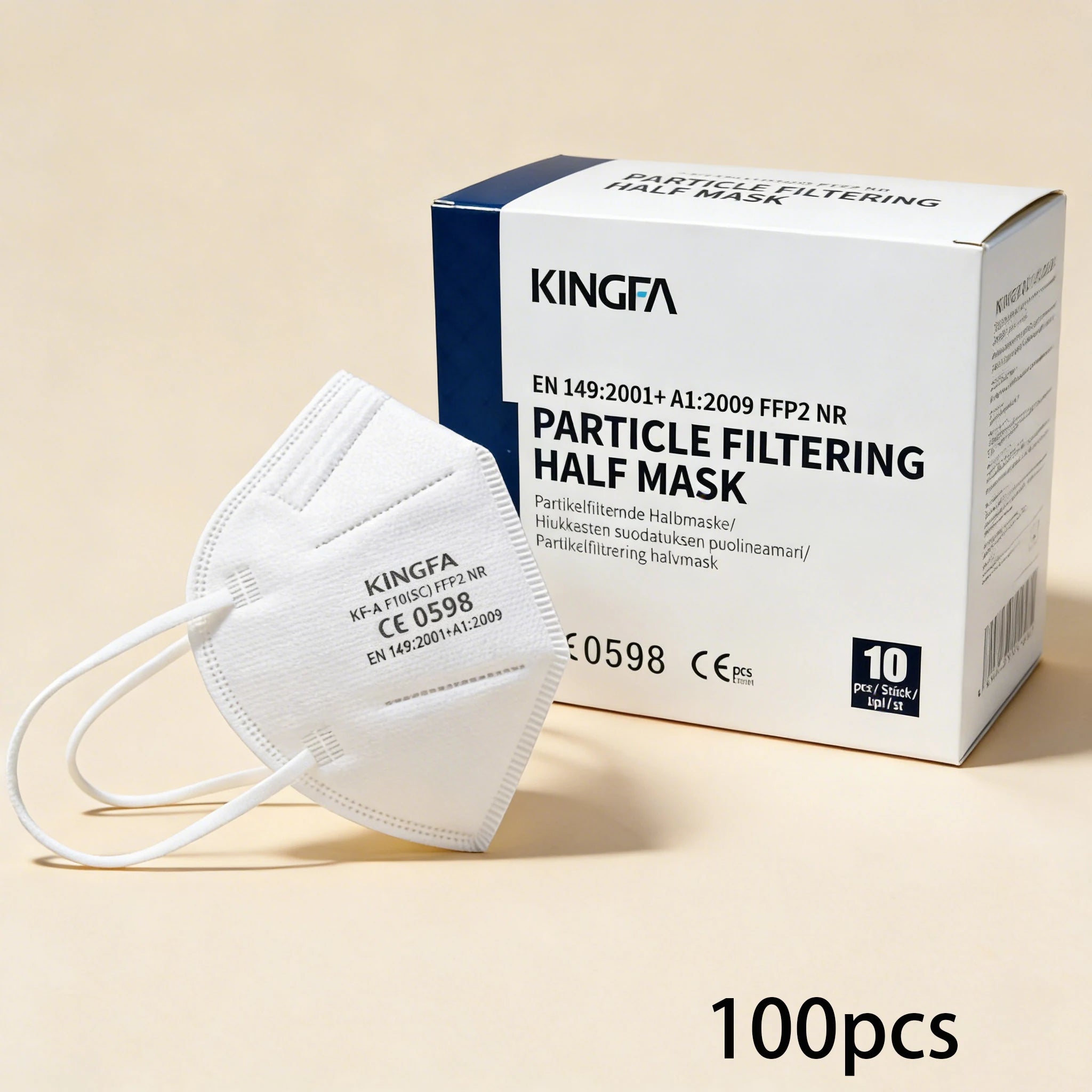 5 Layers KN95 Adult Reusable FFP2 Face Mask - 10-100 Pcs
