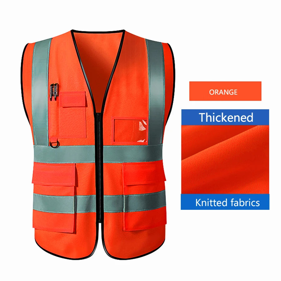Safety High Visibility Vest Adjustable: Security Vests, Traffic Night, Outdoor