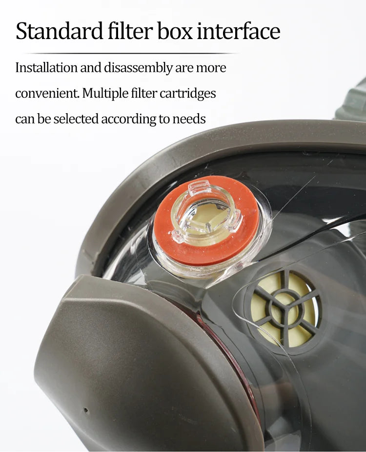 Full Gas Mask 6800: Anti-Fog, Dust Proof & Formaldehyde Protection | Industrial Safety - 1 Pc